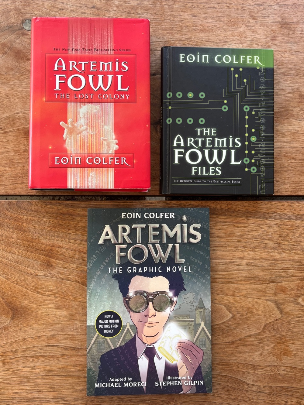 DISNEY Artemis Fowl Book Set: 2 Hardcover + 1 Graphic Novel